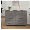Image de Buffet HAMAR Gris clair 113x40x80 cm Bois massif de pin340451