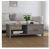 Image de Table basse HAMAR Gris clair 100x55x35 cm Bois massif de pin340455