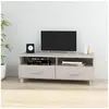 Image de Meuble TV HAMAR Blanc 106x40x40 cm Bois massif de pin340469