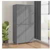 Image de Garde-robe HAMAR Gris foncé 89x50x180 cm Bois massif de pin340482