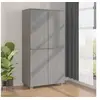 Image de Garde robe HAMAR Gris clair 89x50x180 cm Bois massif de pin