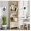 Image de Buffet HAMAR Marron miel 60x35x180 cm Bois massif de pin
