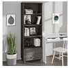 Image de Hoge kast HAMAR 60x35x180 cm massief grenenhout lichtgrijs340491