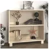 Image de Dressoir HAMAR 85x35x80 cm massief grenenhout honingbruin340500