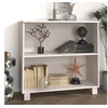Image de Buffet HAMAR Blanc 85x35x80 cm Bois massif de pin