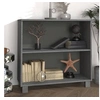 Image de Buffet HAMAR Gris foncé 85x35x80 cm Bois massif de pin