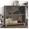 Image de Buffet HAMAR Gris clair 85x35x80 cm Bois massif de pin