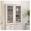 Image de Dessus de buffet HAMAR Blanc 85x35x100 cm Bois de pin massif