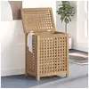 Image de Wasmand 50x35x60 cm massief teakhout340761