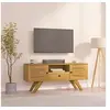 Image de Tv-meubel 110x30x50 cm massief teakhout340869