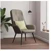 Image de Fauteuil relax velours gris clair