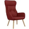 Image de Chaise H. 94 cm non pliable en bois massif interieur rouge