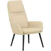Image de Fauteuil relax tissu crème