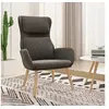 Image de Fauteuil relax velours gris foncé