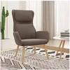 Image de Chaise de relaxation Marron Velours341359