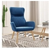 Image de Fauteuil relax velours blauw