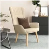 Image de Fauteuil relax tissu crème