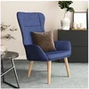 Image de Fauteuil relax tissu blauw
