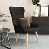 Image de Fauteuil relax tissu noir