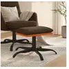 Image de Tabouret 60x60x36 cm tissu en similicuir marron341610