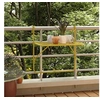 Image de Table de balcon Doré 60x40 cm Acier