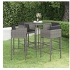 Image de Ensemble de Bar de Jardin 5 pcs et Coussins Meubles d'Extérieur Table et Chaises de Patio Salon de Jardin Terrasse 3094791