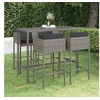 Image de Ensemble de Bar de Jardin 5 pcs et Coussins Meubles d'Extérieur Table et Chaises de Patio Salon de Jardin Terrasse 3094794