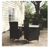 Image de Salon d'Extérieur 5 pcs avec Coussins Ensemble de Salle à Manger de Jardin Mobilier à Dîner de Patio Terrasse Résine 3094867