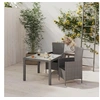 Image de Mobilier à Dîner de Jardin 3 pcs avec Coussins Ensemble de Salle à Manger Table et Chaises de Repas de Terrasse Patio 3094873