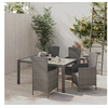 Image de 5-delige Tuinset met kussens poly rattan grijs3094875