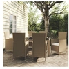 Image de 7-delige Tuinset met kussens poly rattan beige3094904