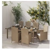 Image de 7-delige Tuinset met kussens poly rattan beige3094905