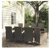 Image de 9-delige Tuinset met kussens poly rattan grijs3094939
