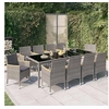 Image de 11-delige Tuinset met kussens poly rattan zwart en grijs3094940