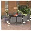 Image de Mobilier à Dîner de Jardin et Coussins 9 pcs Ensemble de Salle à Manger de Patio Table et Chaises d'Extérieur Balcon 3094984