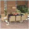 Image de Mobilier à Dîner de Jardin et Coussins 9 pcs Ensemble de Salle à Manger de Patio Table et Chaises d'Extérieur Balcon 3094990