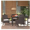 Image de Mobilier à Dîner de Jardin et Coussins 5 pcs Ensemble de Salle à Manger de Patio Table et Chaises d'Extérieur Balcon 3094993