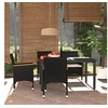 Image de Mobilier à Dîner de Jardin et Coussins 5 pcs Ensemble de Salle à Manger de Patio Table et Chaises d'Extérieur Balcon 3094999