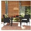 Image de Mobilier à Dîner de Jardin et Coussins 3 pcs Ensemble de Salle à Manger de Patio Table et Chaises d'Extérieur Balcon 3095009
