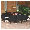 Image de Mobilier à Dîner de Jardin et Coussins 9 pcs Ensemble de Salle à Manger de Patio Table et Chaises d'Extérieur Balcon 3095014