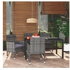 Image de Mobilier à Dîner de Jardin et Coussins 5 pcs Ensemble de Salle à Manger de Patio Table et Chaises d'Extérieur Balcon 3095023