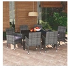 Image de Mobilier à Dîner de Jardin et Coussins 7 pcs Ensemble de Salle à Manger de Patio Table et Chaises d'Extérieur Balcon 3095024