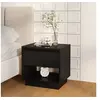 Image de Table de chevet Noir 45x34x44 cm bois d'ingénierie809514