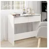 Image de Table console Blanc 89x41x76,5 cm Acier