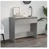 Image de Table console gris béton 89x41x76,5 cm bois d ingénierie