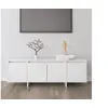 Image de Meuble TV Blanc 120x30x40,5 cm Bois d ingénierie