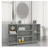 Image de Dressoir 120x30x75 cm bewerkt hout betongrijs809624