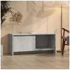 Image de Meuble TV gris béton 90x35x40 cm bois d ingénierie