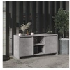 Image de Meuble TV Gris béton 102x37,5x52,5 cm Bois d'ingénierie809795