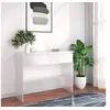 Image de Table console blanc 100x35x76,5 cm bois d ingénierie